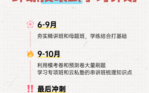 2024年中级经济师学习计划（6-11月）