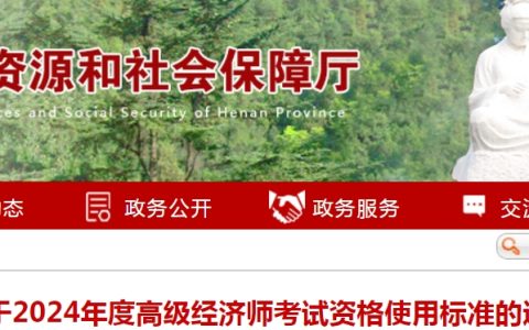 2024年河南高级经济师考试评审使用标准