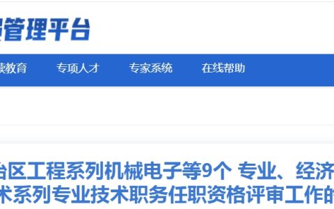 新疆2024年高级经济师工商管理专业资格评审通知