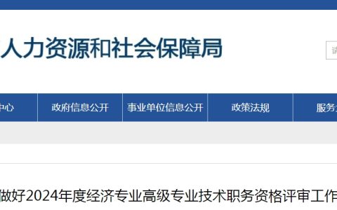 2024年山东泰安高级经济师职称评审通知