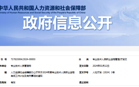 2024年上半年软考高级考试时间已公布：5月25-28日进行考试