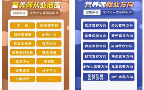公共营养师的就业范围及2024年报考条件