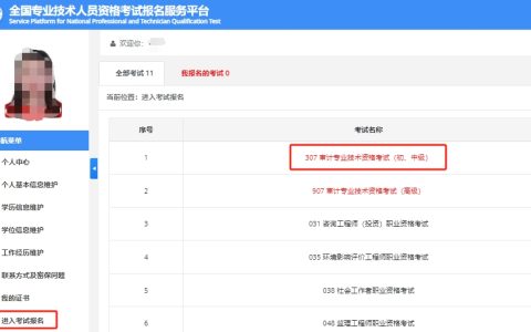 中国人事考试网2024年天津中级审计师考试报名入口已开通