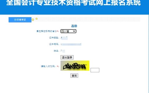 四川省2024年高级会计师准考证打印入口已开通