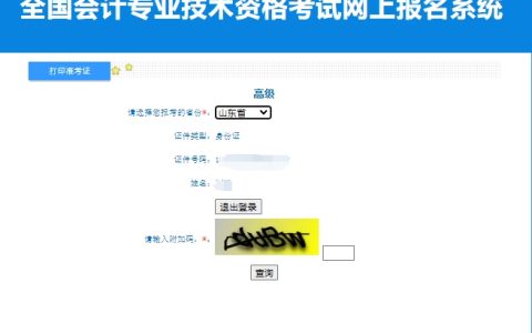 2024年山东高级会计师准考证打印入口全国会计资格评价网已开通