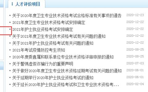 2021年护士资格考试查询入口
