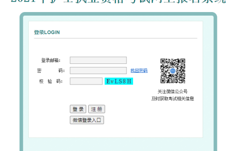 2021年护士执业资格考试报名入口【已开通】