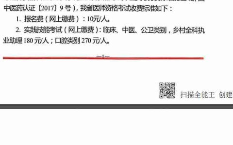 2020年江苏省医师资格考试缴费时间已确定