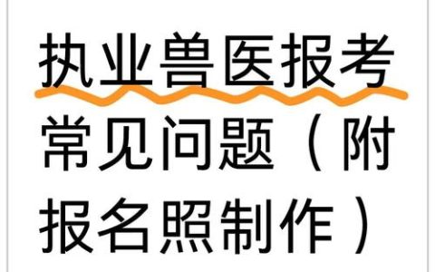 参加兽医执业资格考试，报名程序、方式及注意事项全解析