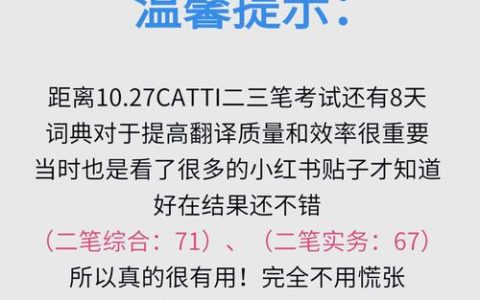Catti 考试能带字典吗？这些规则你必须知道