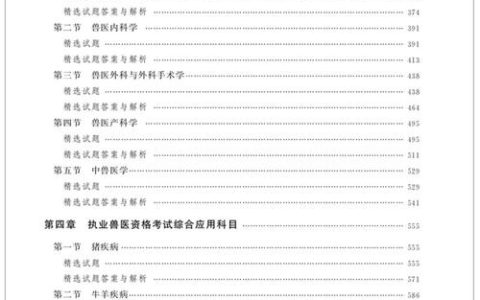 执业兽医资格证考试备考：真题作用关键及题型详细分析