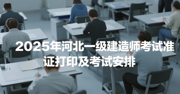 2025年河北一级建造师考试准考证打印及考试安排