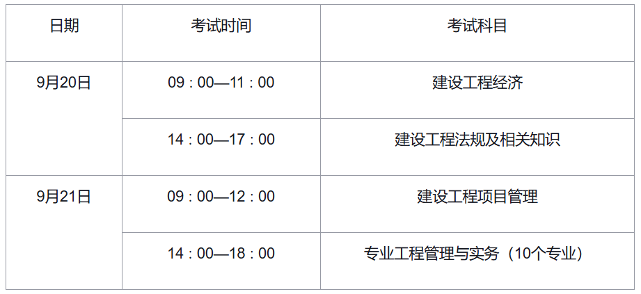 2025年江苏省一级建造师考试时间及注意事项