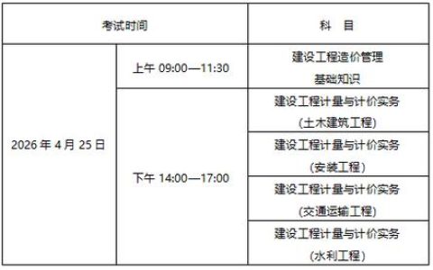 河南二级造价报名时间一般在几月？2026年报考关键节点