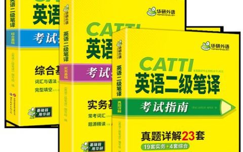 catti二级笔译备考攻略 综合实务考点拆解