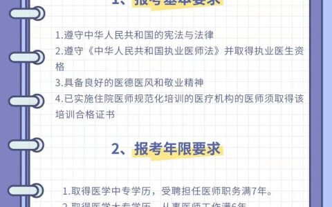 2026妇产科主治医师报名时间预测 报考条件要求