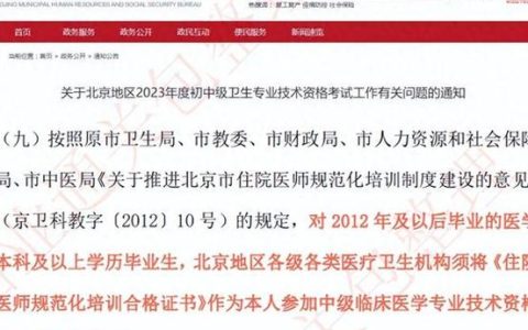 15外科主治医师考试报名条件，学历年限一次说清